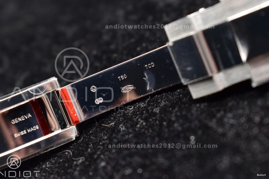 Strap 1:1 904L Dial Clean V2 Silver Edition on Case SA4130 Rubber Best Black Daytona SS 116519 0427